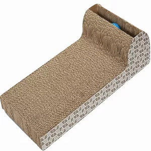 L-Shaped Corrugated Cat Scratching Board – Reversible Double-Sided Scratching Pad for Cats