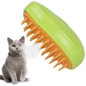 3-in-1 Cat Grooming Steam Brush – Steam Hair Brush for Cats