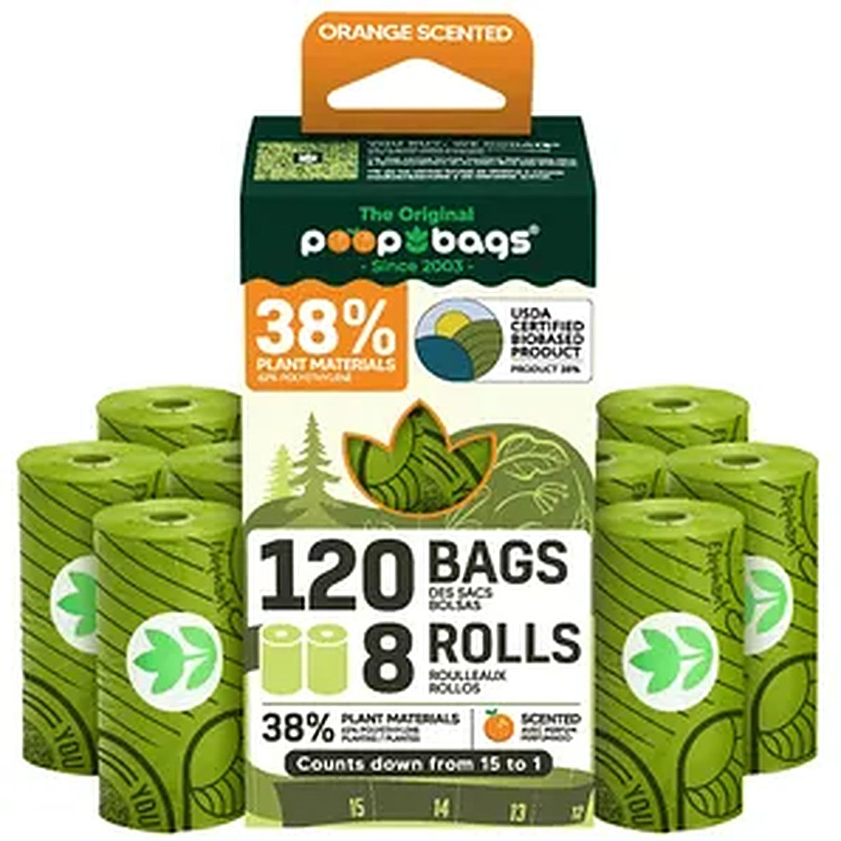 trail-tidy-orange-scented-dog-poop-bags-120-leak-proof-bags-8-rolls-usda-certified-biobased
