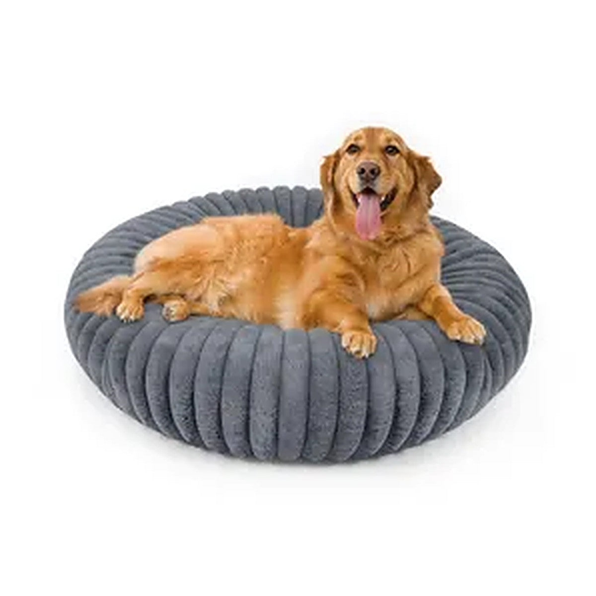 Snuggle Nest Calming Donut Cuddler Pet Bed – Plush Nesting Bed for Dogs & Cats