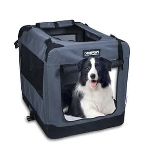 Cozy Travel Soft-Sided Folding Pet Carrier – 3-Door Travel Crate for Cats & Small Dogs