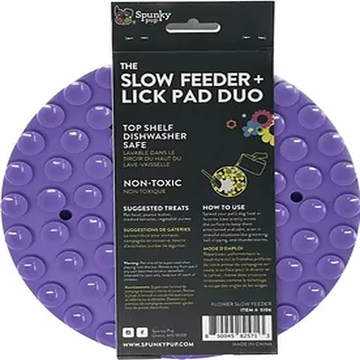 slow-munch-slow-feeder-bowl-lick-pad-combo-puzzle-bowl-to-slow-down-fast-eaters-purple