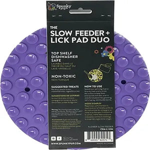 slow-munch-slow-feeder-bowl-lick-pad-combo-puzzle-bowl-to-slow-down-fast-eaters-purple